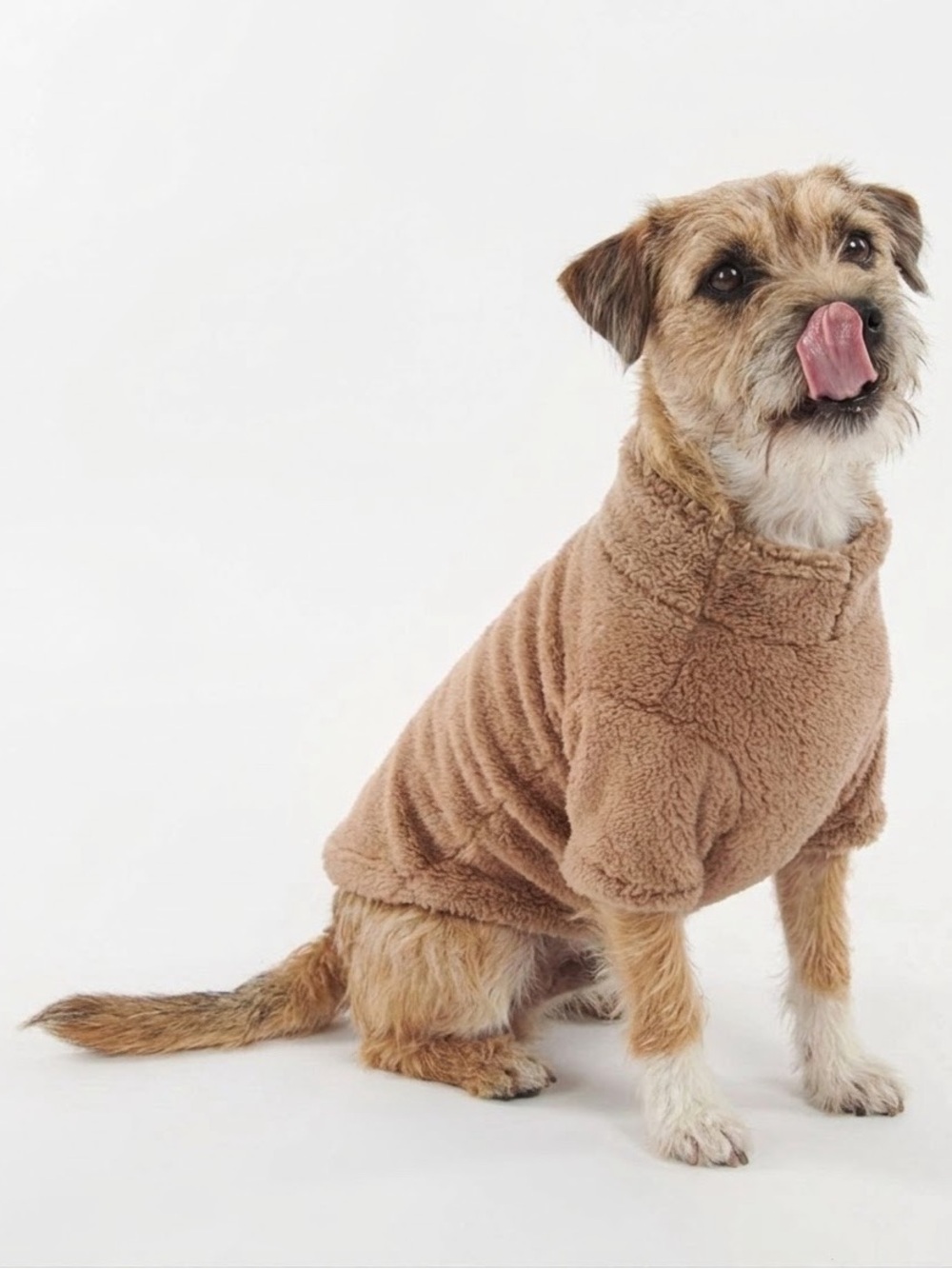 Barbour Teddy Fleece Dog Jumper, Biscuit, size S